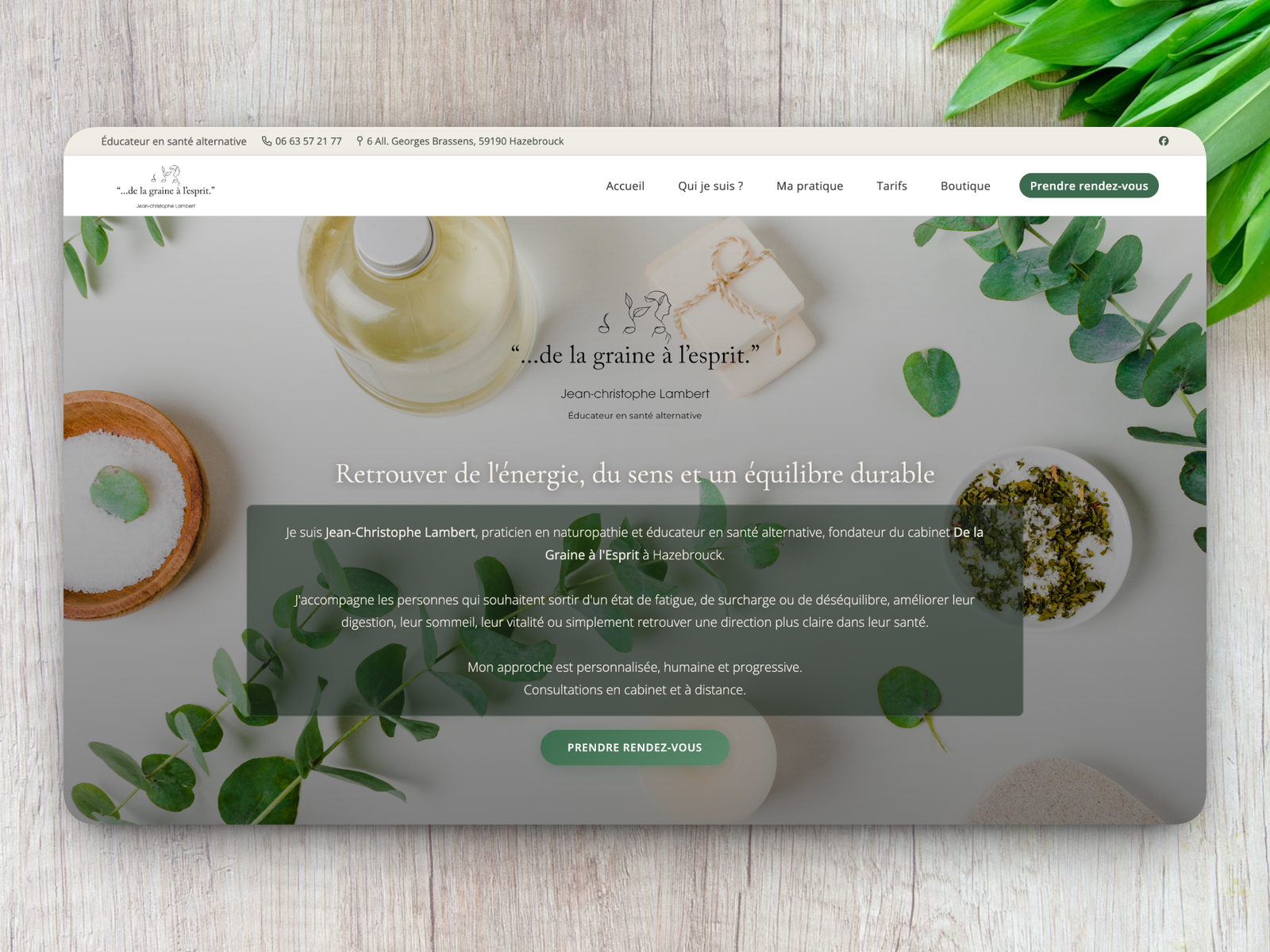 De la Graine à l'Esprit mockup